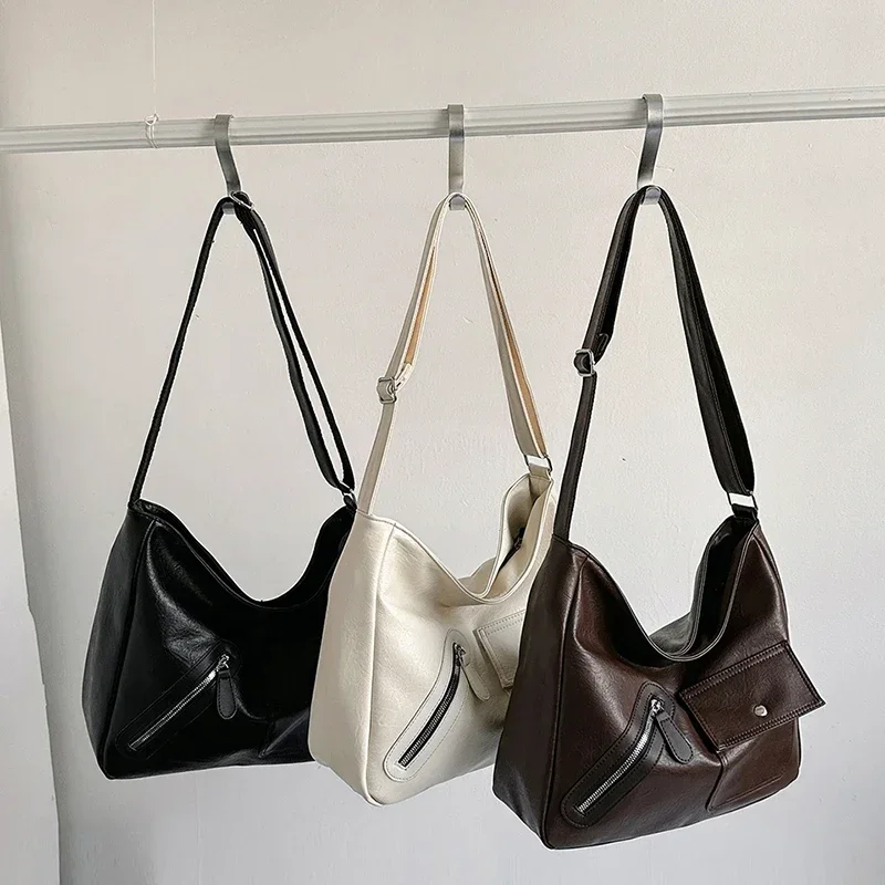 Free Shipping New Women's Bag Fashion Casual Style Simple One Shoulder Crossbody Bag Large Capacity Versatile Shopping Handbag