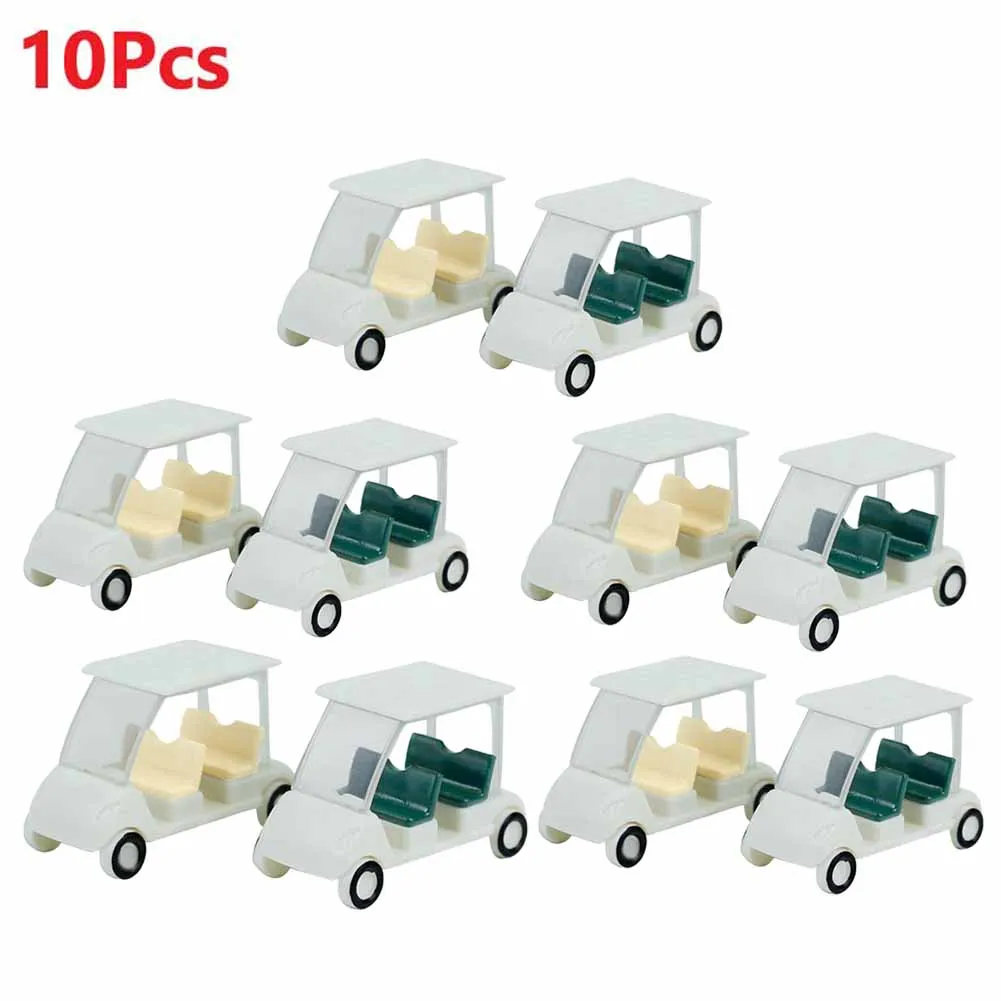 

10pcs Car Model Golf Cart Model Model Railway Sand Table Model Craft Ornament For Building Layout Photography Props Decoration