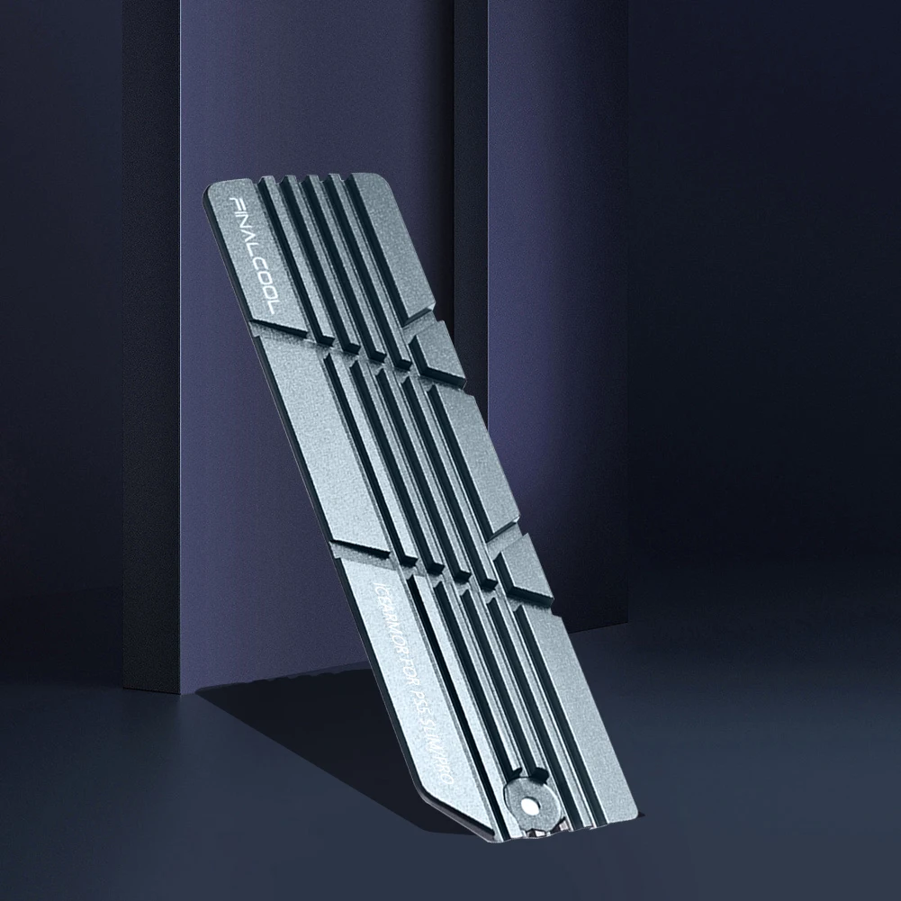 For PS5 Slim SSD Heatsink with Thermal Silicone Pads Heat Sink Radiator Cooling Accessories Kit for 2280 M.2 NVMe SSD