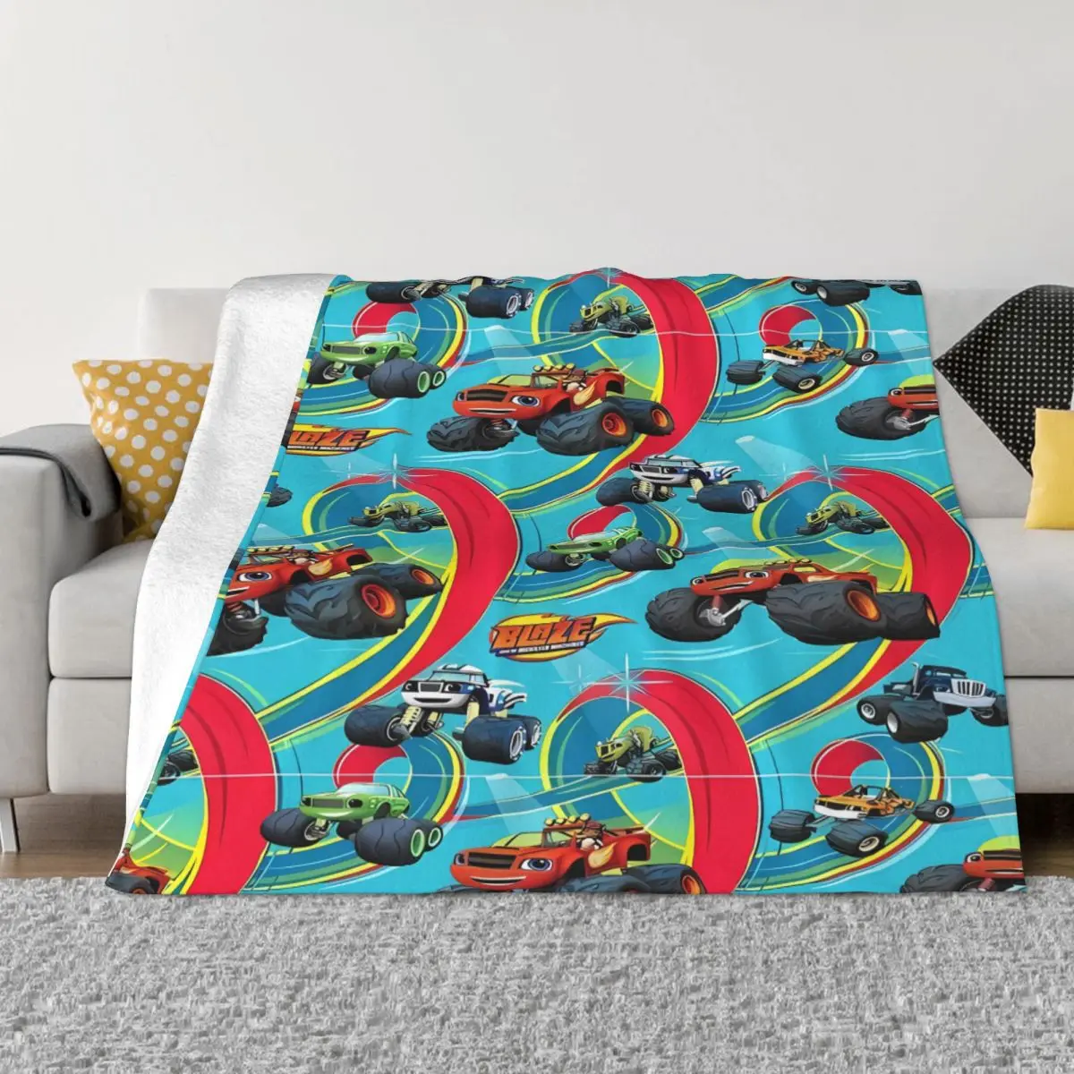 Blaze And The Monster Machines Una Coperta In Micro Pile Ultra-Morbida