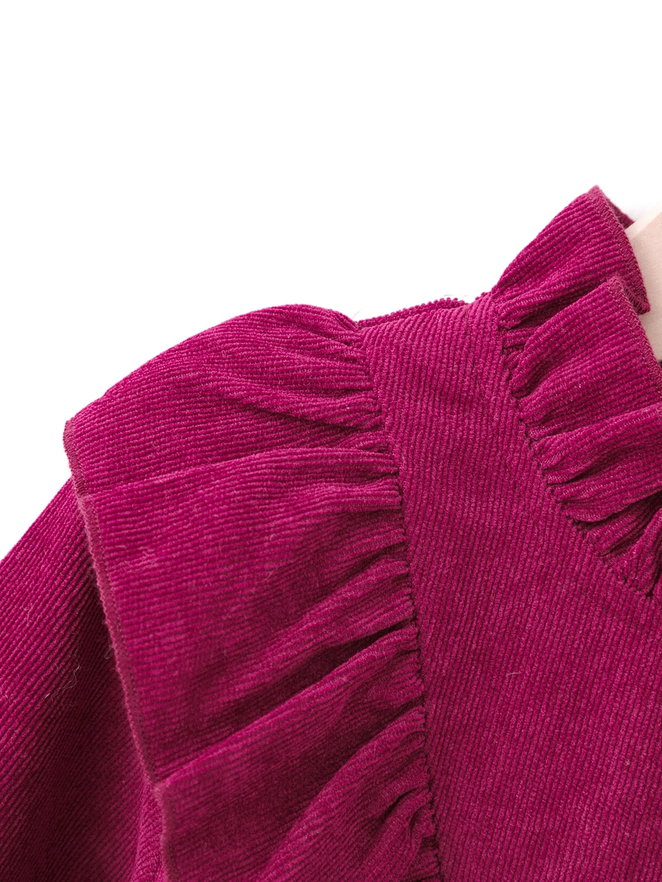 Girls Burgundy Velvet Dress 4