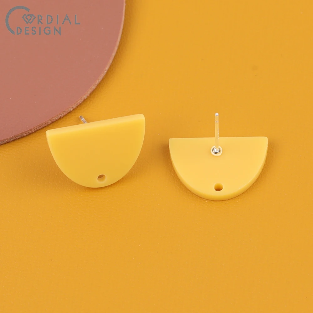 Cordial Design 100Pcs 13*18MM Earrings Stud/Jewelry Accessories/Hand Made/Semicircle Shape/DIY/Jewelry Findings & Components 13 Cordial Design 100Pcs 13*18MM Earrings Stud/Jewelry Accessories/Hand Made/Semicircle Shape/DIY/Jewelry Findings & Components - cordial