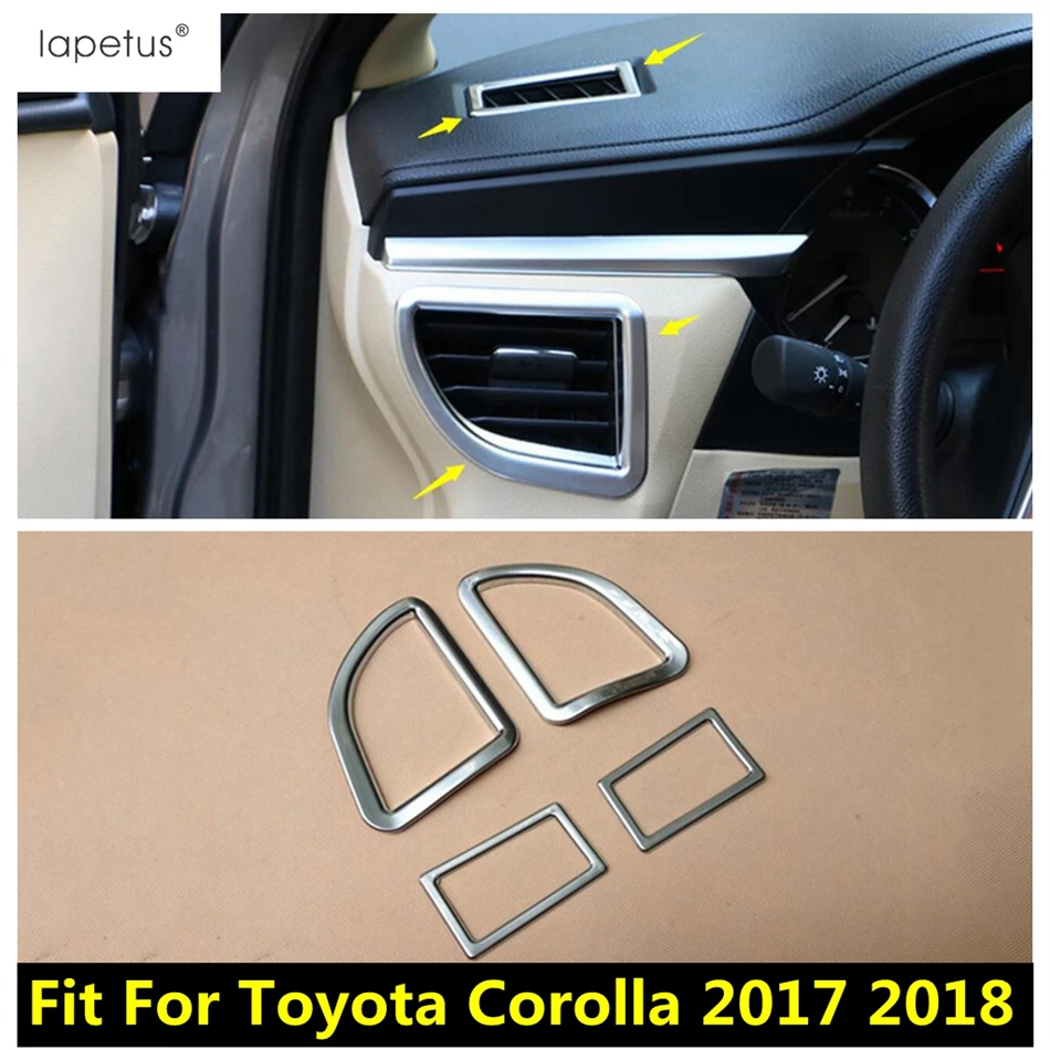 

For Toyota Corolla 2017 2018 Dashboard Air Conditioning AC Vents Outlet Frame Decoration Cover Trim Matte Accessories Interior