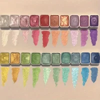 20 Color Pearl Watercolor Pigment - Solid Packaging for Traditional Chinese Painting, Tangka Calligraphy, Color Painting 1