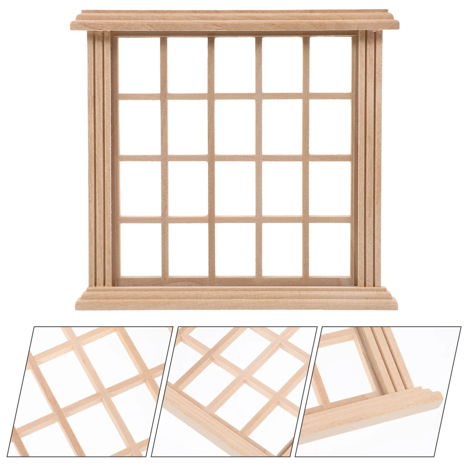 

Dollhouse Windows 1 12 Scale Wooden Dollhouse Window Frame Model Dollhouse Furniture Miniature Window Frames Doll House