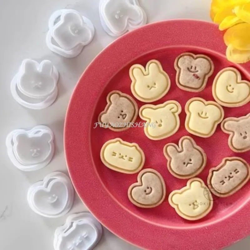 Description Picture 4 of item6Pcs Dog/Rabbit/Heart Animal Shaped Cookie Mold Fondant Stamp Cookie Cutter Cake Decorating Tool Baking Accessories Biscuit Mold