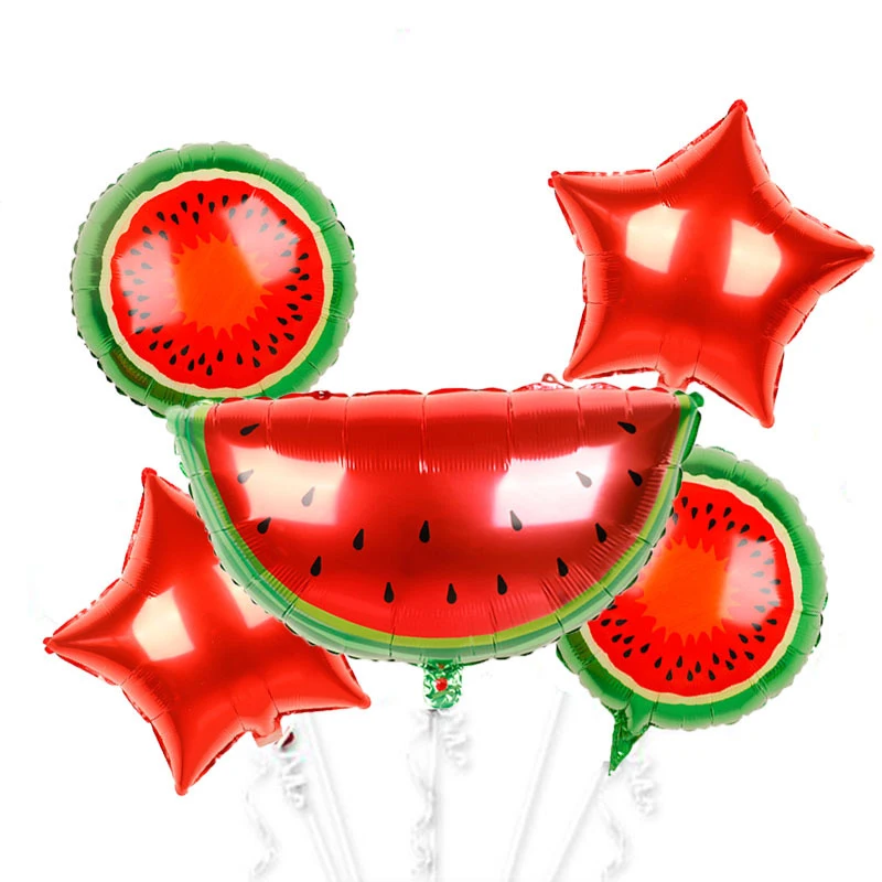 

New Watermelon Set Balloon Fruit Party Birthday Theme Decoration Decoration Aluminum Foil Balloon Wholesale Children's Toy Balon