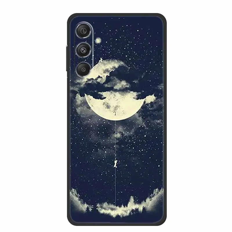 Black Silicone Soft Back Phone Case Cover with Lion, Wolf, and Tiger Design