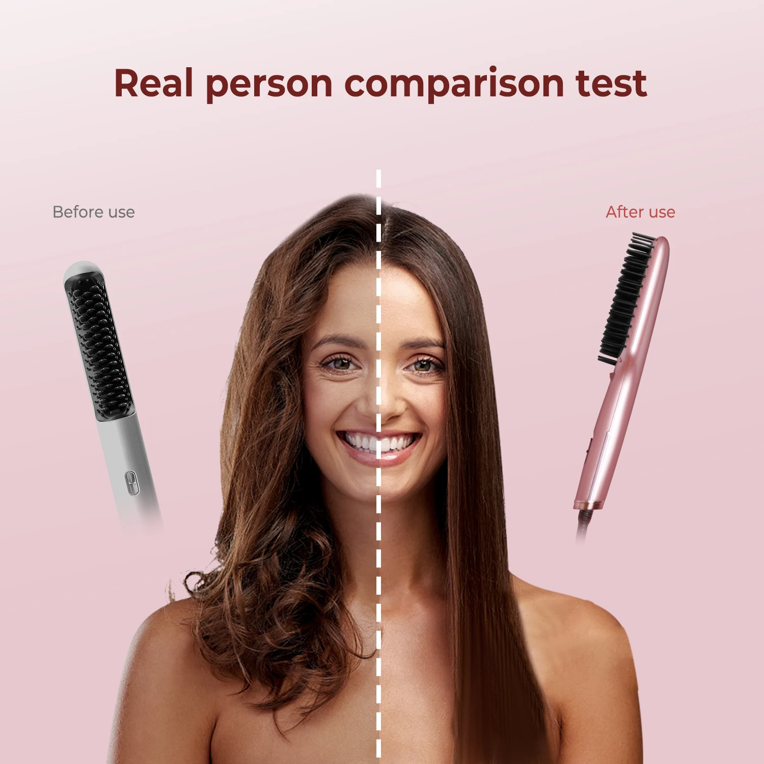Electric Hair Straightening Brush Hot Comb Hair Straightener Professional Women's Hair Heating Comb for Culry Styling Appliances 4