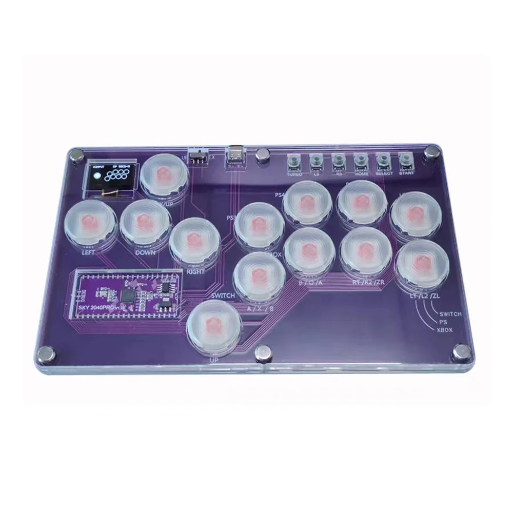 Raspberry pi Street Fighter Jogo Tekken Punk Ps4 Joystick Axis Sky2040 Teclado de Luta - Image 2