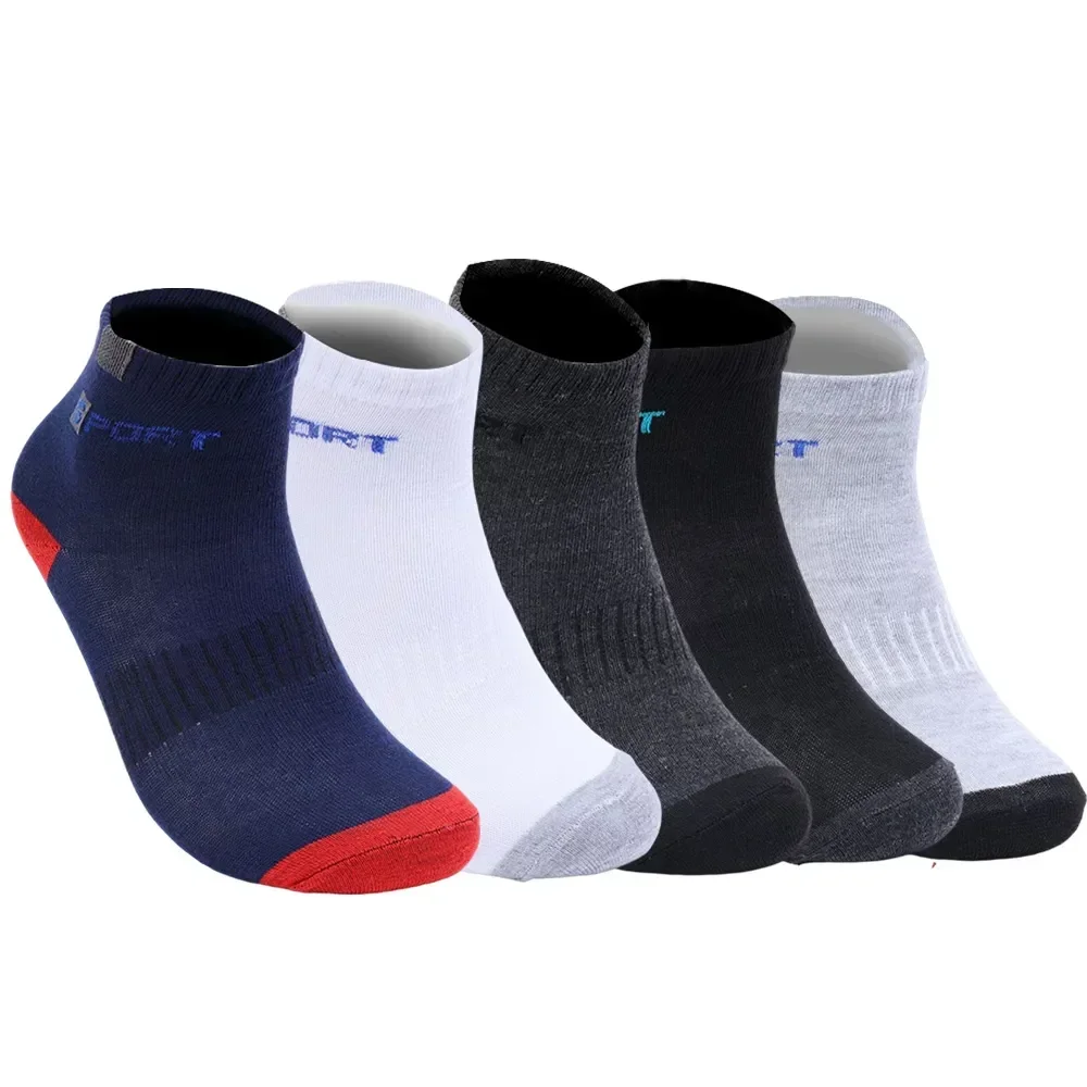 

Sports Sock Breathable Socks Soft Deodorant Mid 5pairs 36-43 Size Men Business Male Tube White Black Autumn Cotton Winter