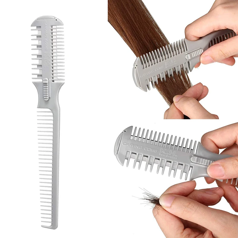 Kit De 3 Peignes Coupe-cheveux Désépaississants Avec 2 Lames Détachables – Neuf, Générique, Chine
