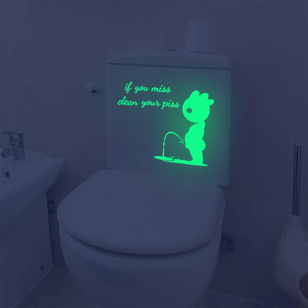 

Bathroom Decoration Stickers Explosion Models Toilet Lid Stickers DIY Funny Waterproof Wall Stickers Creative Home Decor Tools