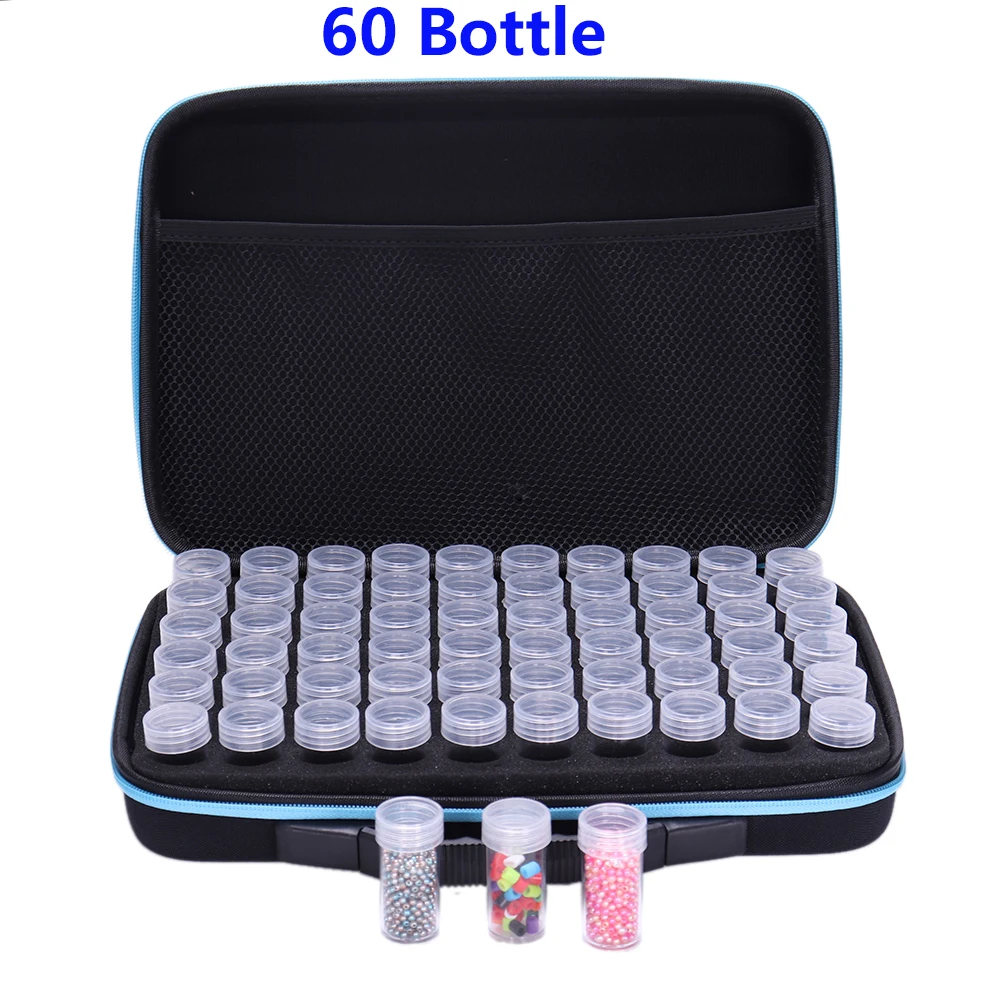 Diamond Painting Storage Containers 60 Slots Accessories and Tools DIY Art Craft Jewelry Beads Rhinestones Organizer Box