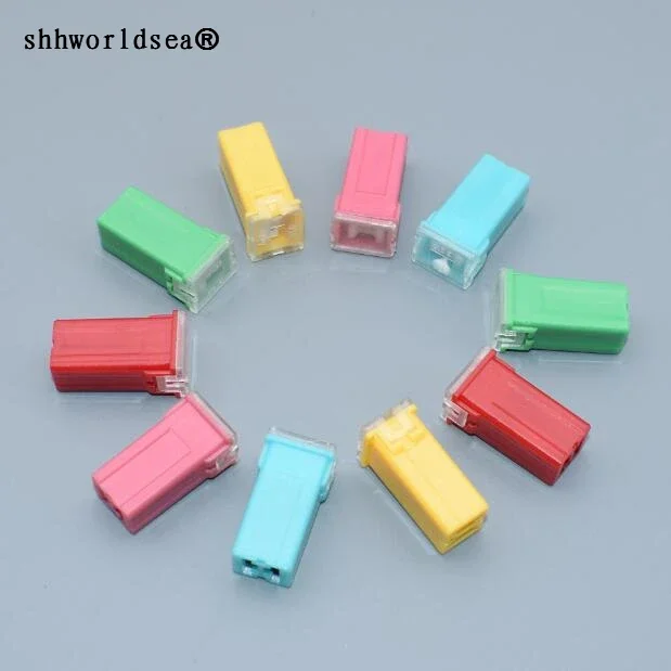shhworldsea 2pcs Mini Square Fuse 20A 30A 40A 50A 60A Set Automotive Car Fuse with Plastic Box Assortment Auto