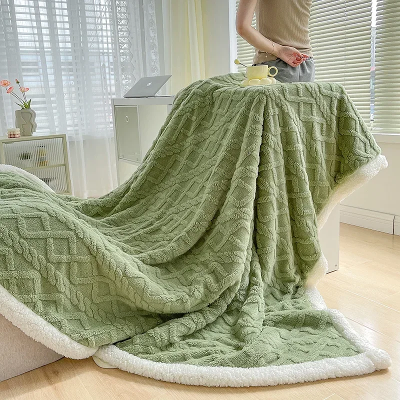Cozy Coral Velvet Blanket