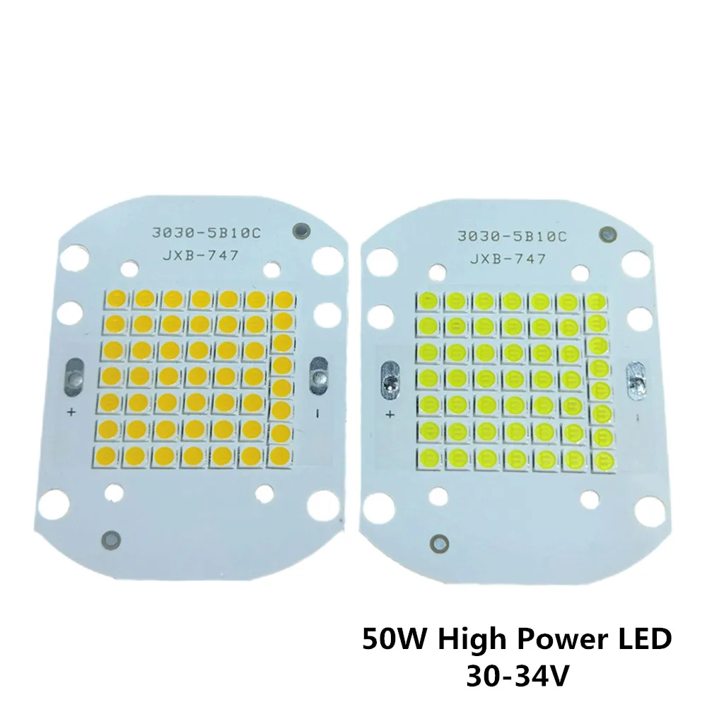 

20pcs 50W High Power LED Epistar 3030 SMD diodes Chip Flood light Source 30-34V White 3500K 6500K Floodlight Spotlight Bulbs