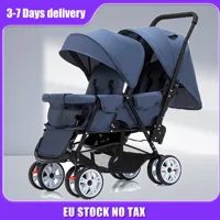 Twins Stroller Foldable Children’s Stroller Lightweight Double Strollesr for Babies Detachable Baby Stroller Can Sit or Lie Down
