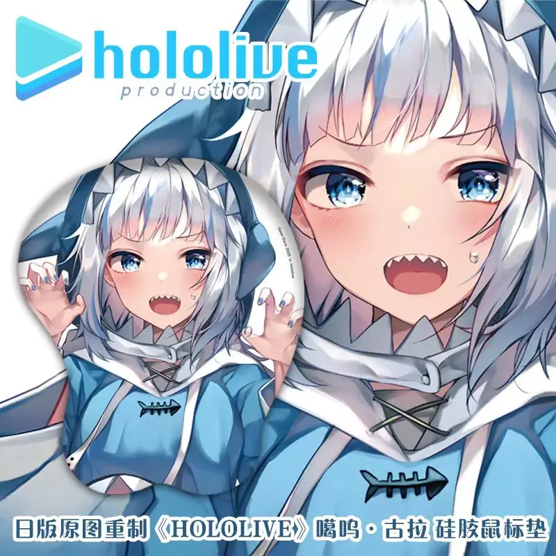 

Gawr Gura 3D Hand Wrist Rest Mousepad Hololive Vtuber Sexy Soft Silica Gel Gaming Silicone Mouse Pad Mat Oppai Otaku Office Gif