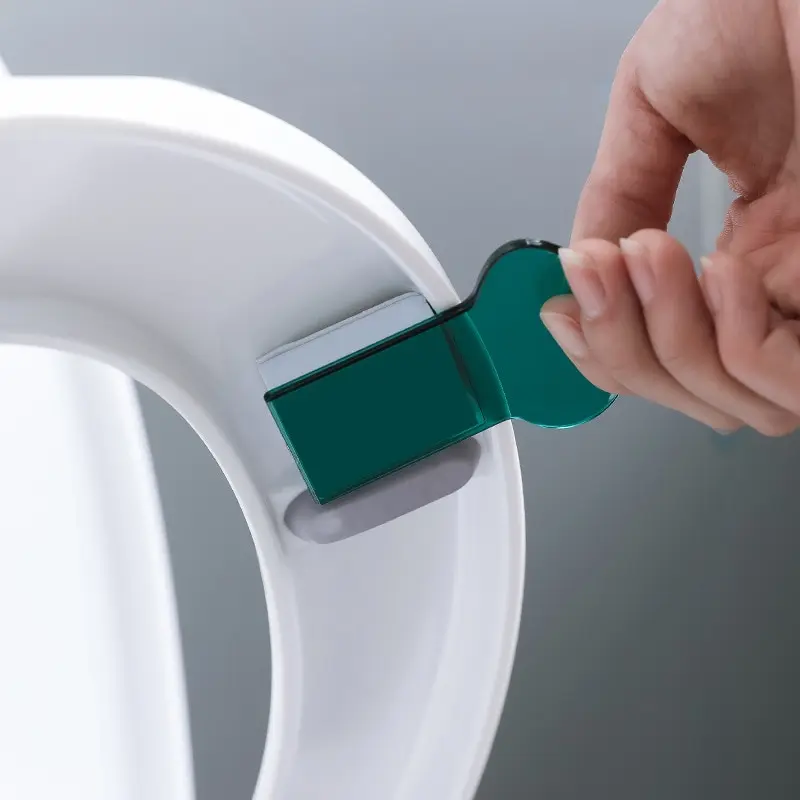 1pcs Portable Nordic Transparent Toilet Seat Lifter Toilet Lifting Device Avoid Touching Lid Handle WC Accessories