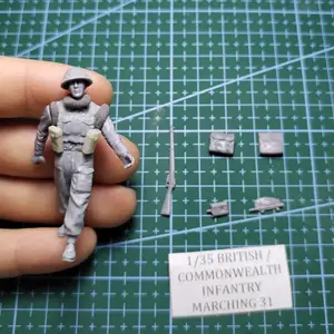 1/35 Resin Model Figure GK，British soldier ,   Unassembled and unpainted kit