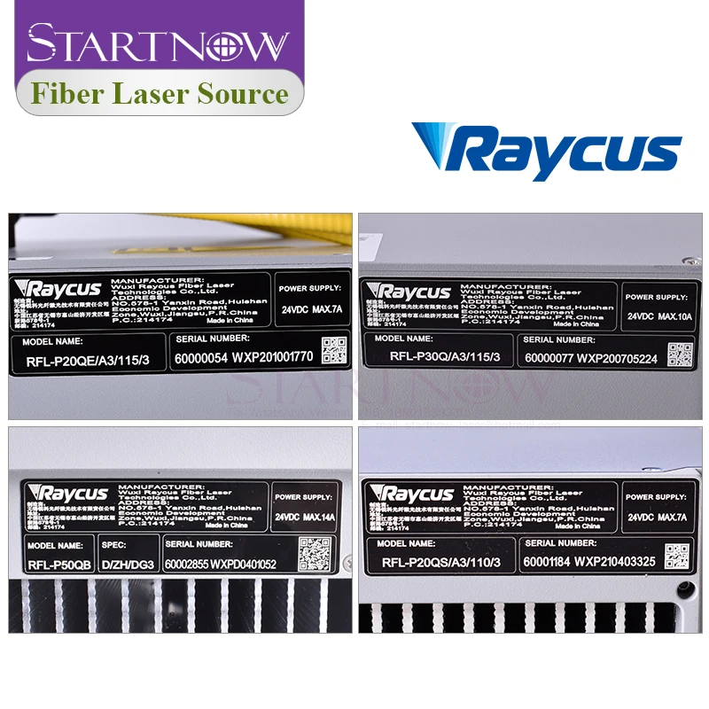 Startnow Raycus Fiber Laser Source 20-50W Q-switched Pulse Output Protective Connector for YAG Laser Machine RFL-P20QS RFL-P30Q