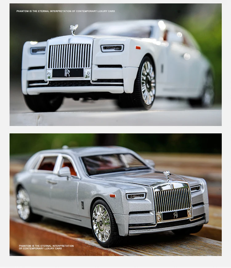 New 1:20 Rolls Royce Phantom Alloy Car Model Diecasts Toy Vehicles Metal Car Model Collection Simulation Sound Light Kids Gift 31 New 1:20 Rolls Royce Phantom Alloy Car Model Diecasts Toy Vehicles Metal Car Model Collection Simulation Sound Light Kids Gift