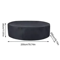 Enhanced Round Pool Cover - Waterproof, Dustproof, Tear - Resistant & UV - Protected (200x30cm)