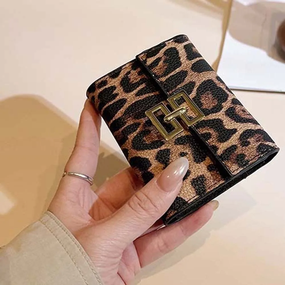 Portamonete Portatile con Stampa Leopardata - immagine 4
