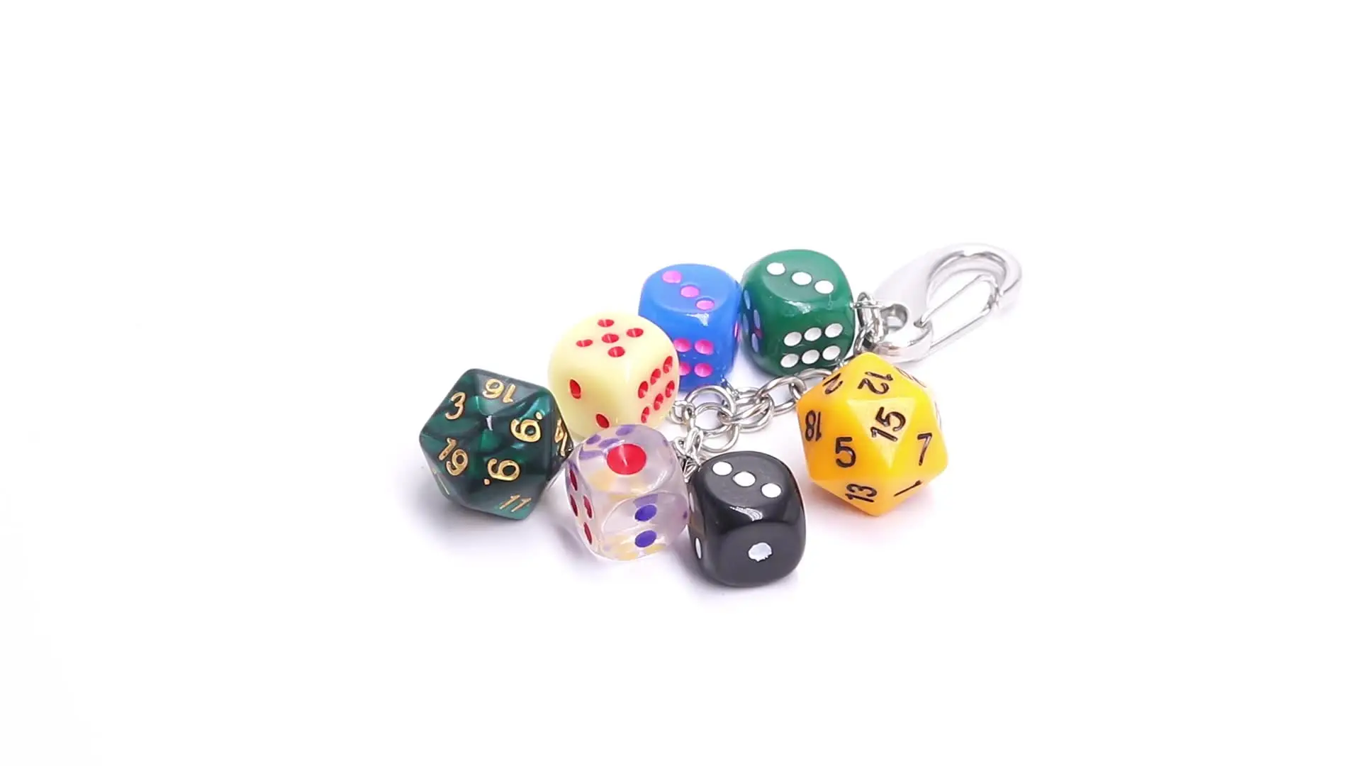 Retro Dice Design Bag Charms Keychain Creative Dice Accessories