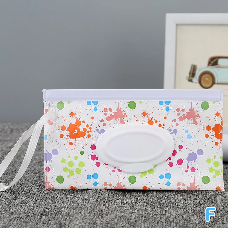 Portable Cartoon Baby Wet Wipes Clutch Pouch and Dispenser