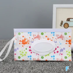 Portable Cartoon Baby Wet Wipes Clutch Pouch and Dispenser (F)