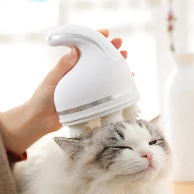 Electric Cat Massager Multifunctional Pet Cat Head Massager For Dog