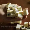 Traveler Size Mahjong Set Mini Complete Majiang Set with 144 Tiles Mah-Jongg Set Family Gathering Playing Game for Family Night 3