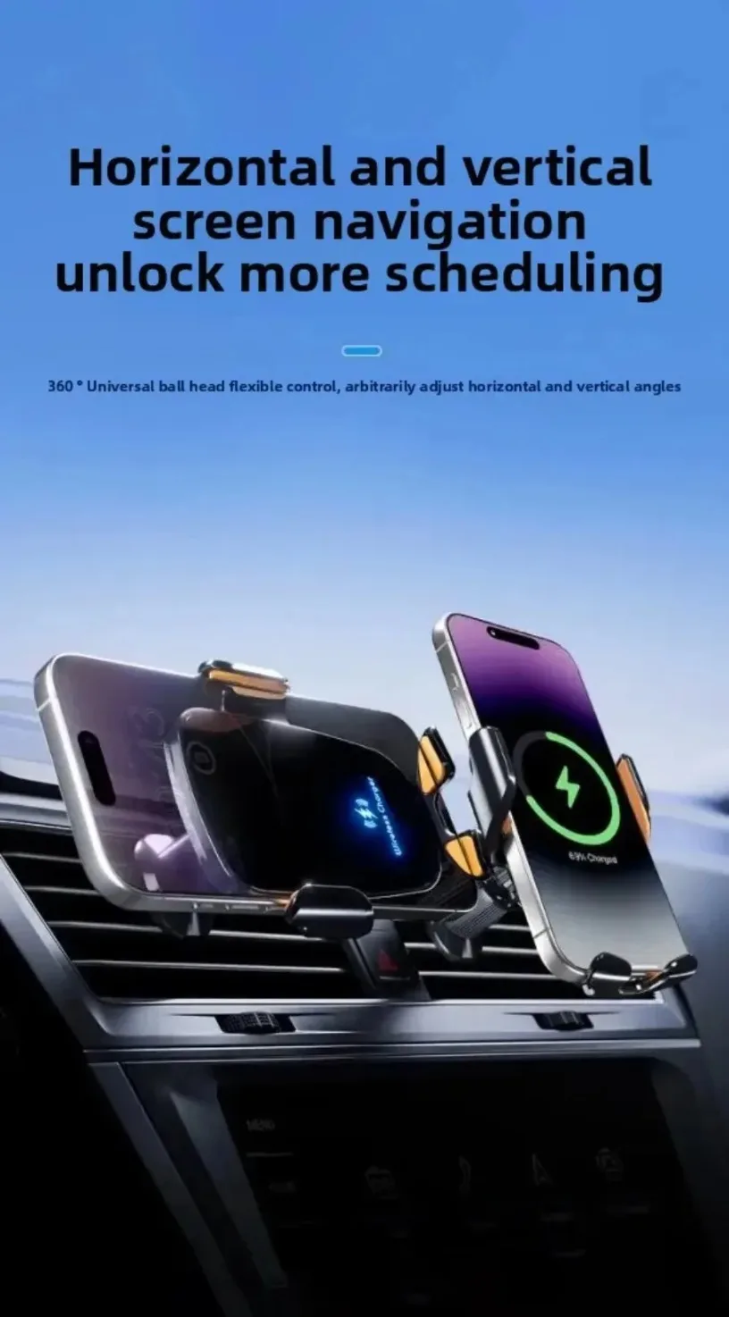 15W Wireless Auto Ladegerät Air Vent Auto Telefon Halter Für iPhone Samsung Xiaomi Auto zubehör Schnelle Ladegerät Stehen – Detail 6