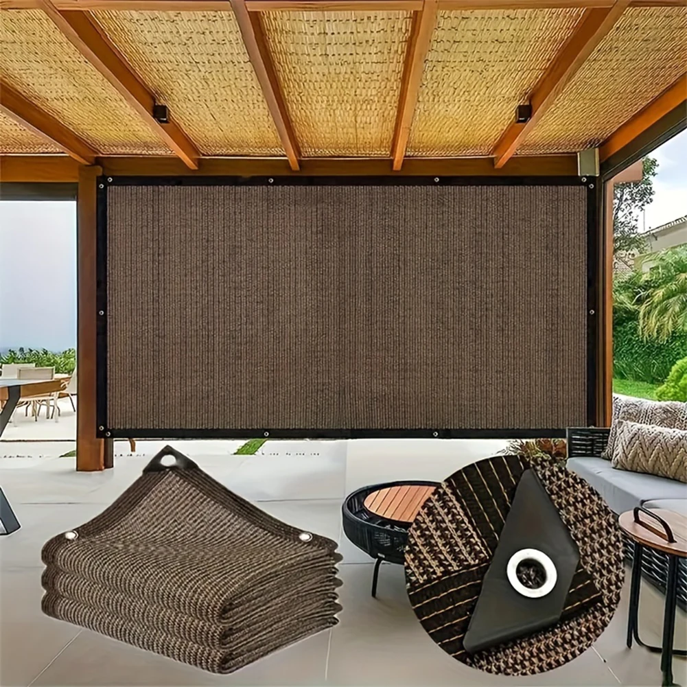 1-5m Sunshade Net Rectangle HDPE Shade Trap with Grommets Shade Canopy Mesh for Patio Lawn Garden Pergola Plants Greenhouse
