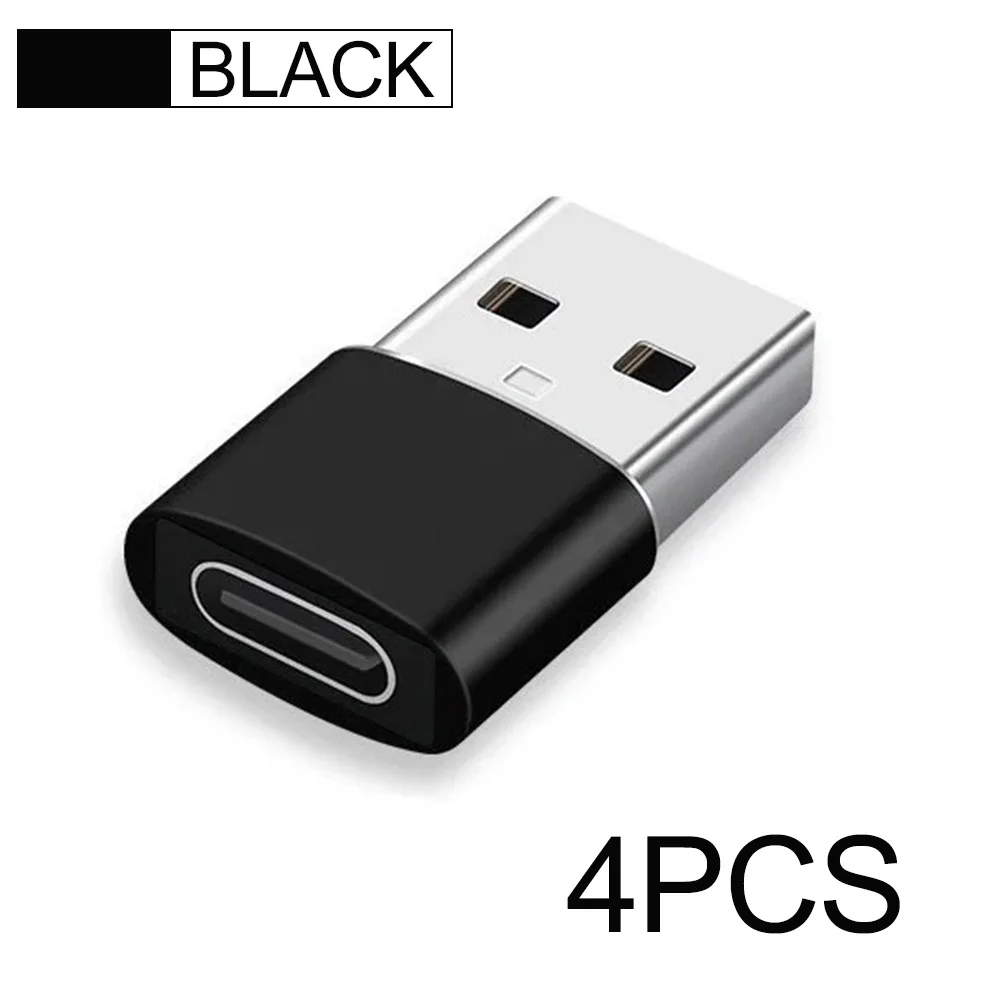 4Pcs USB To Type C OTG Adapter USB USB-C Male To Micro Type-c Female Converter For Macbook Samsung S20 USBC OTG Connector usb to type c adapter