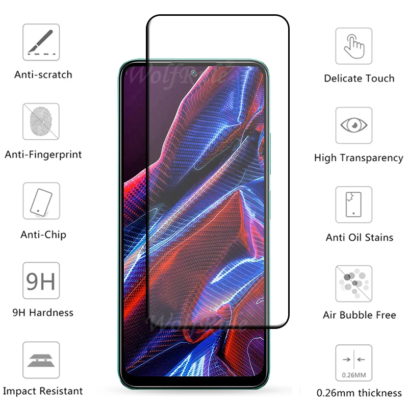 6-in-1 Tempered Glass Screen Protector for Poco