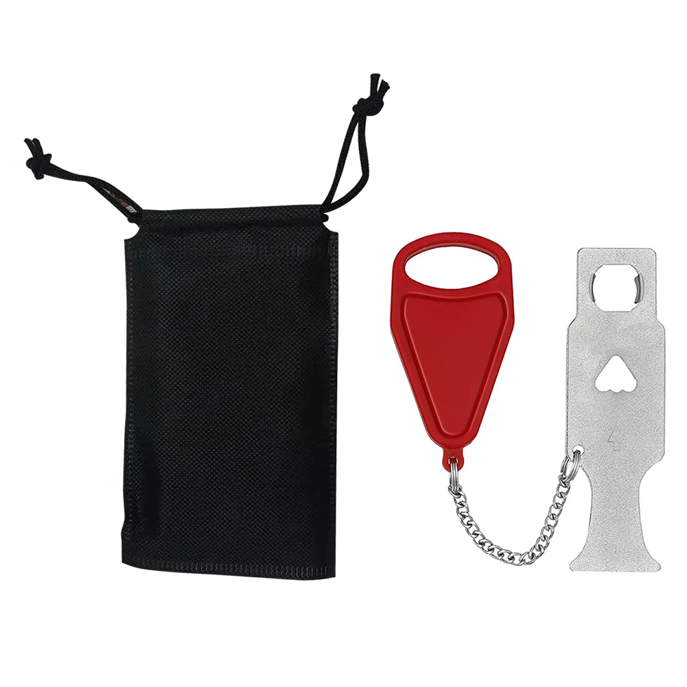 AirBNB Hotel Lock Portable Door Lock Accommodation Self-Defense Door Stopper Metal Safety Addalock Lockdown for Security