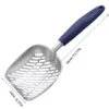 Pet Cat Waste Shovel Long Handle Stainless Steel Metal Shovel Litter Filter Garbage Sand Scoop Pet Cleaning Tool Cat Supplies 6