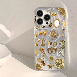 Golden Sun Cherry Feather Texture Phone Case Cover - 7Plus or 8 Plus (Style 1)