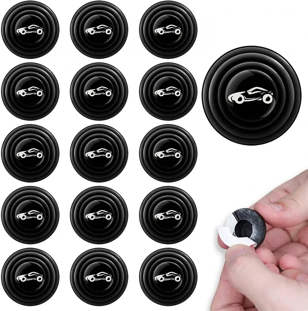 Car Door Stickers 10Pcs Shock Absorber Silicone Protection Universal Pad Car Door Shock Gaskets Car Exterior Accessories