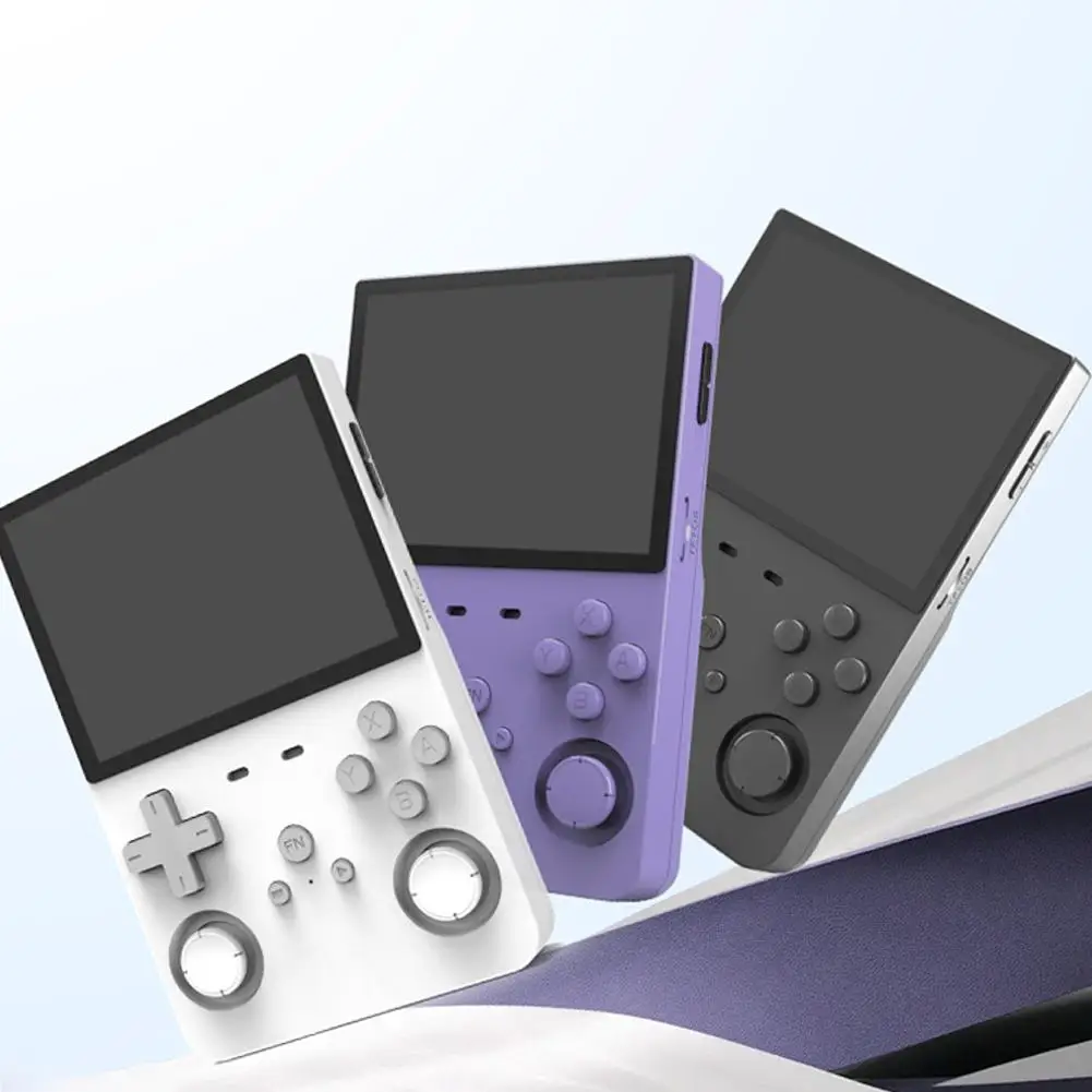 S0acc8a647b1d496f9686f5b9a099174fR 128GB For L35 Retro Handheld Video Game Console Linux System 3.5 Inch IPS Screen Portable Pocket Video Player Games