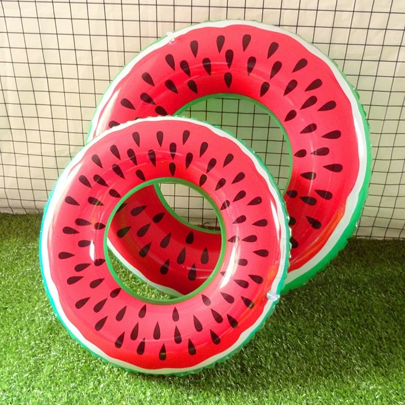Inflatable Watermelon Pool Float Accessory Swimming Ring Summer Party Water Toys PVC Floating Ring Detail View 3