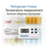 Thermometer Digital Refrigerator, Freezer, Freezer Magnetic Thermometer with Alarm Clock 6