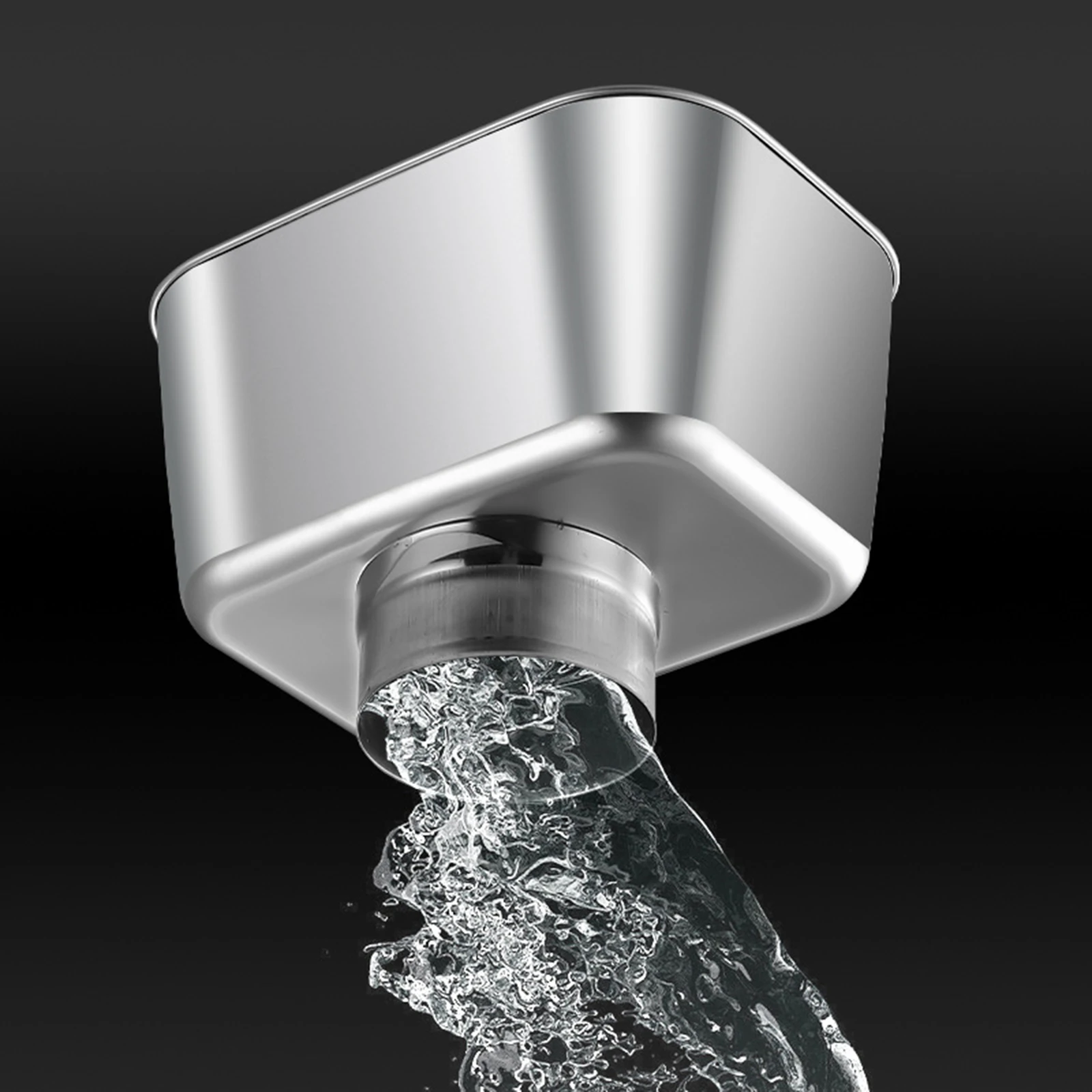 Steel Square Drain Rain Gutter Downspout Adapter, Roof Water Collector for Outdoor Drain Pipe Drainage Pipe Accessories