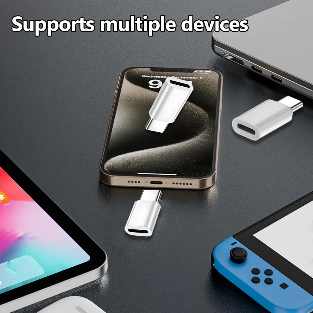 IOS Female To USB C Male Cellphone Adapter PD27W 480Mbps High-speed Fast Charging Data Transfer Converters for IPhone 15 Pro