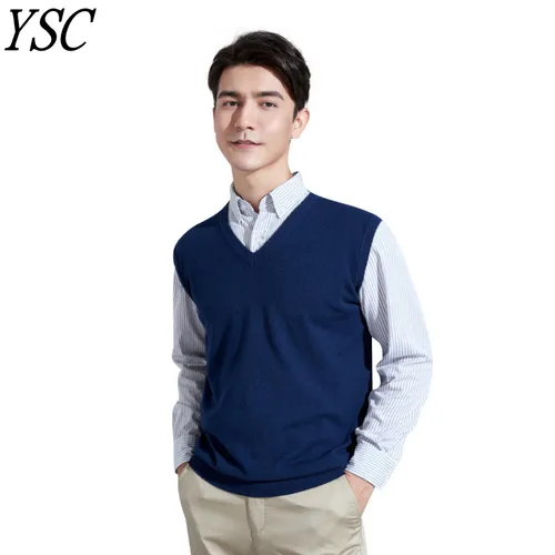 세련된 남자의 옷장 필수 아이템, YSC 남성용 니트 캐시미어 울 혼방 조끼 추천