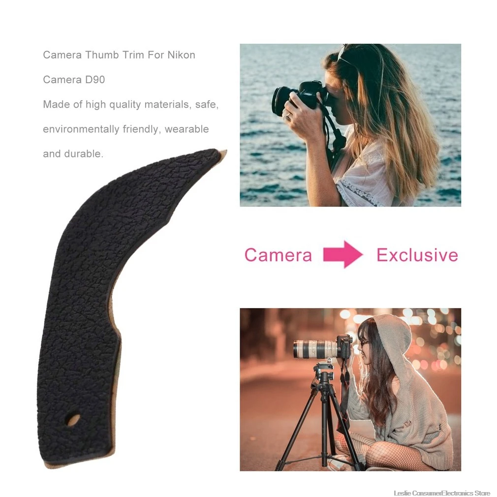 Per Nikon D90 Parte Posteriore Del Coperchio In Gomma Con Impugnatura Per Pollice Per Unità Di Sostituzione Della Parte Di Riparazione Della Fotocamer
