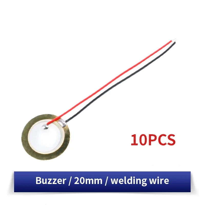 Versatile Piezoelectric Ceramic Wafer Plates with Attached Wire for Sound Projects (10/20 Pack, 12-50MM Diameter)